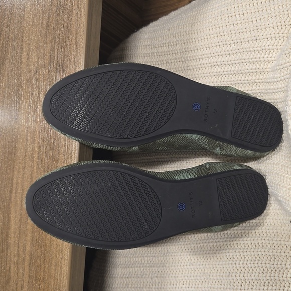 Rothy's The Loafer Classic Olive Green Camo Slip-On Flats Shoes-Size 12 - Picture 7 of 17